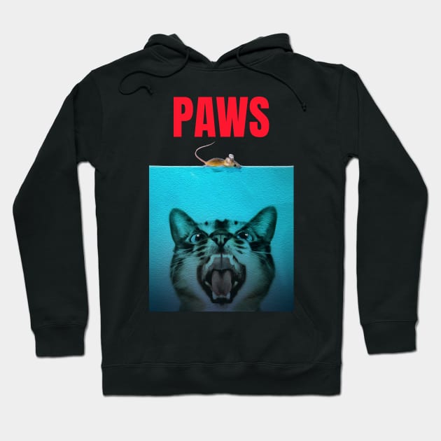 PAWS (Movie Parody Tee) Hoodie by TJWDraws